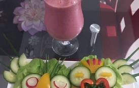 6. Super zdrowy owocowy koktajl, wesołe kanpki - Nicola Szymańska - VII a