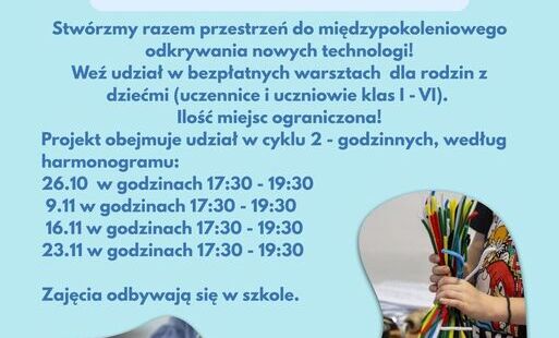 Zdjęcie do Warsztaty dla rodzin z dziećmi