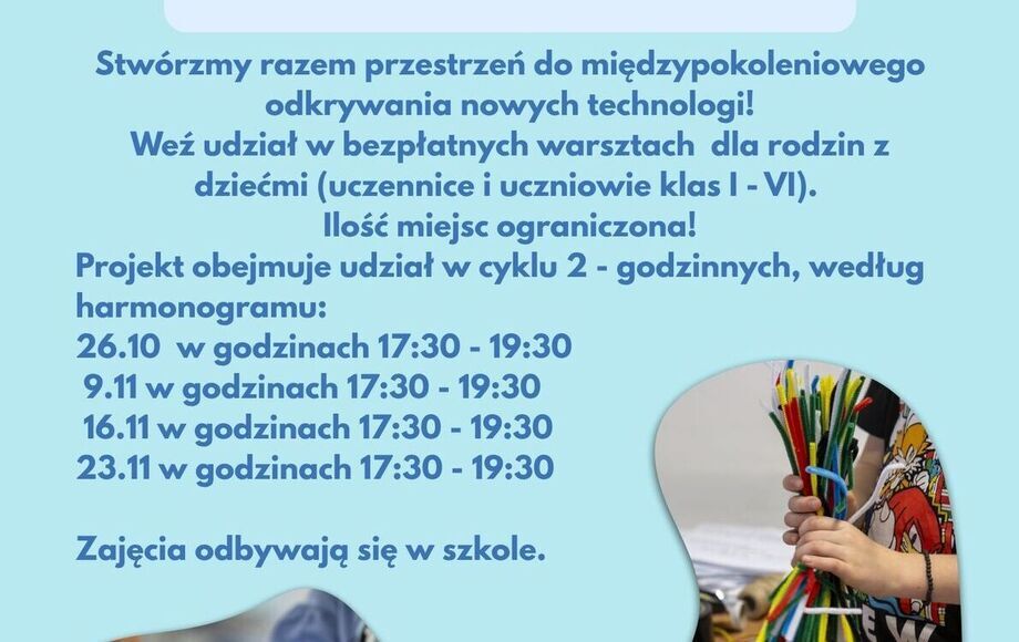 Warsztaty dla rodzin z dziećmi w ZSP Budzisław Kościelny