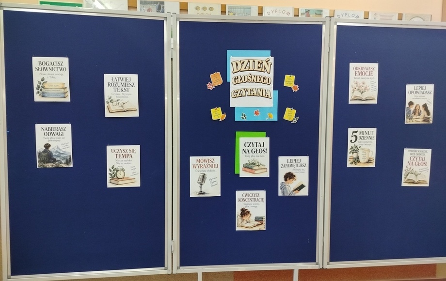 Dzień Głośnego Czytania w bibliotece szkolnej ZSP Budzisław Kościelny