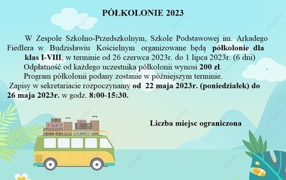 Zdjęcie do P&Oacute;ŁKOLONIE 2023